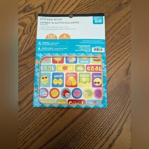 Pent And Gear Scented Sticker Book with Fun Designs. 4 Pages. Used.